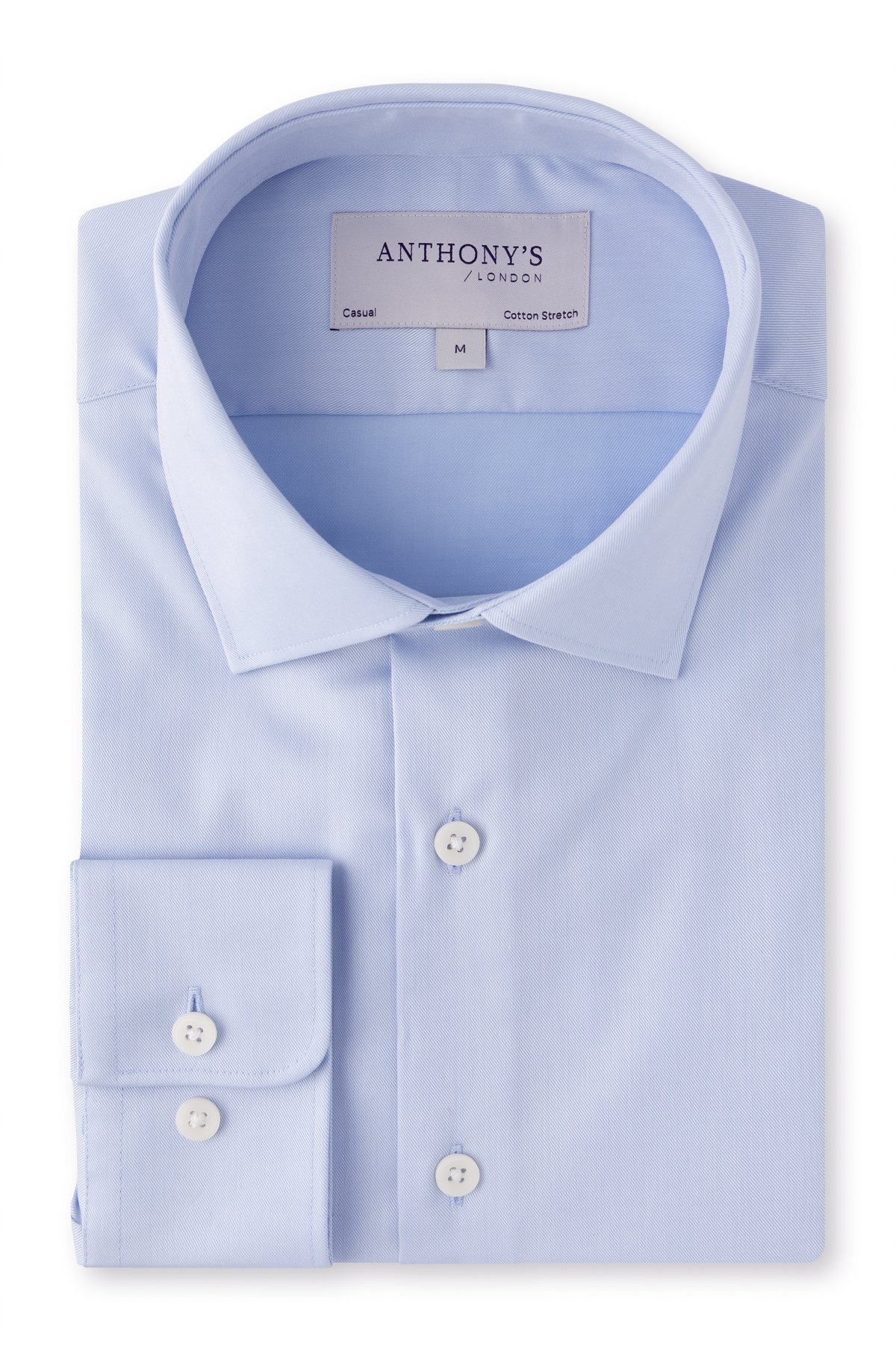 Pánská modrá strečová košile