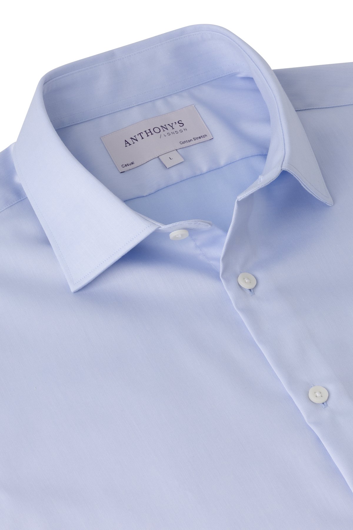 Pánská modrá strečová košile