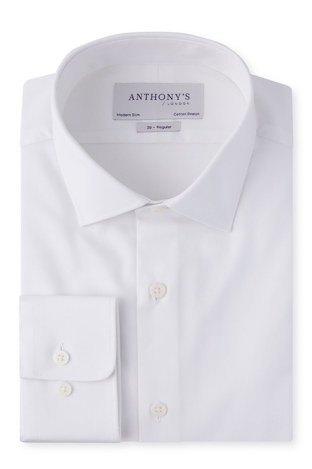 Pánská bílá strečová košile