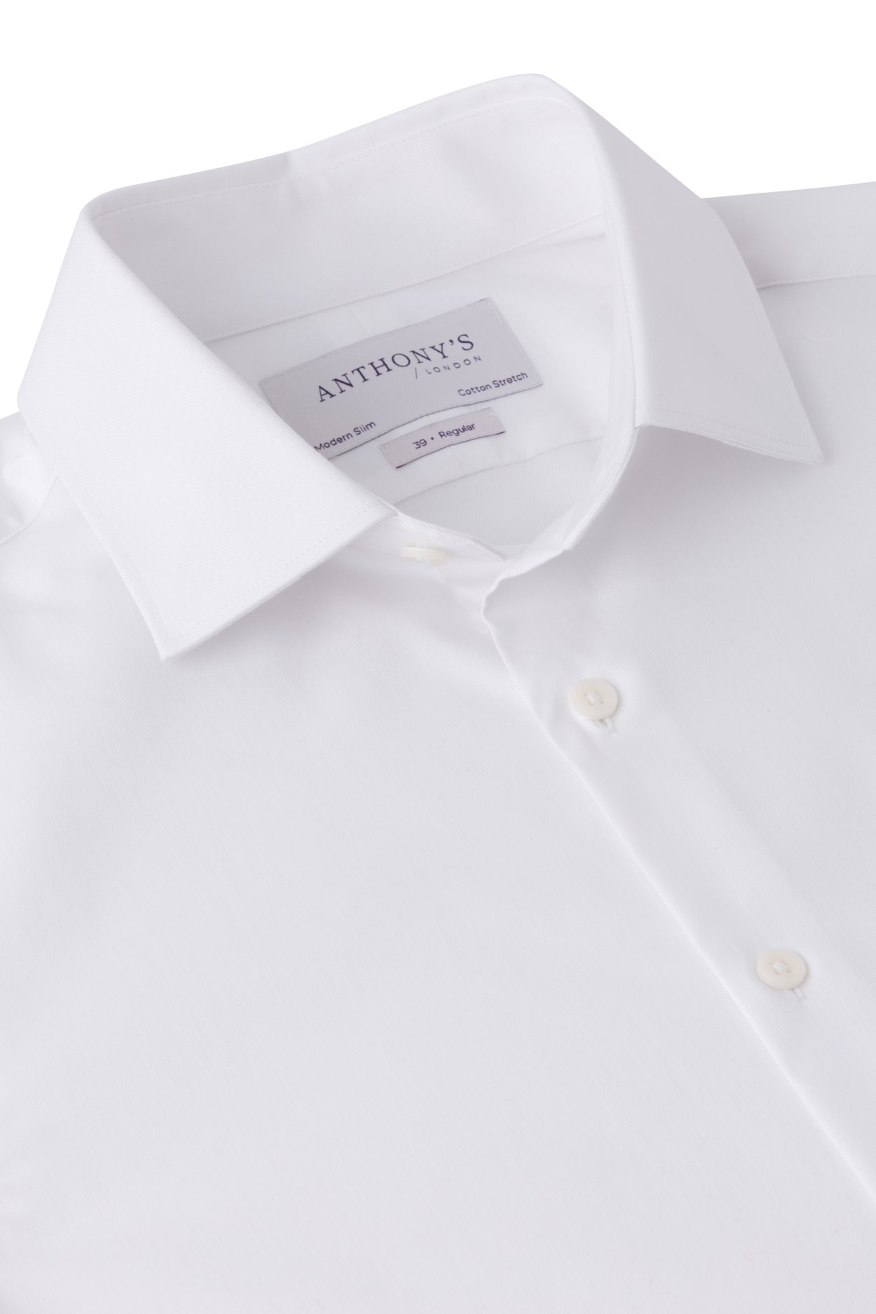 Pánská bílá strečová košile