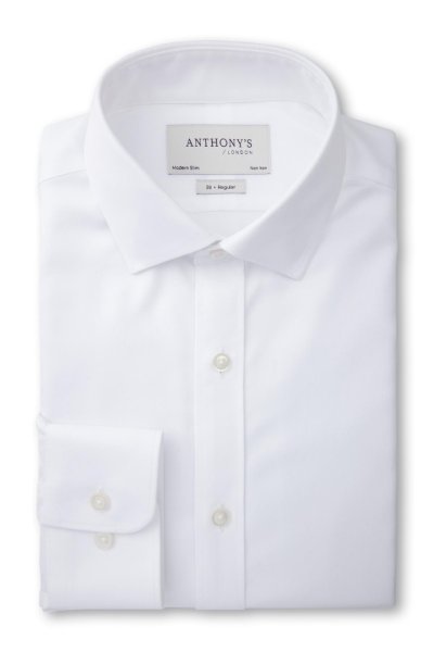 Bílá non-iron košile