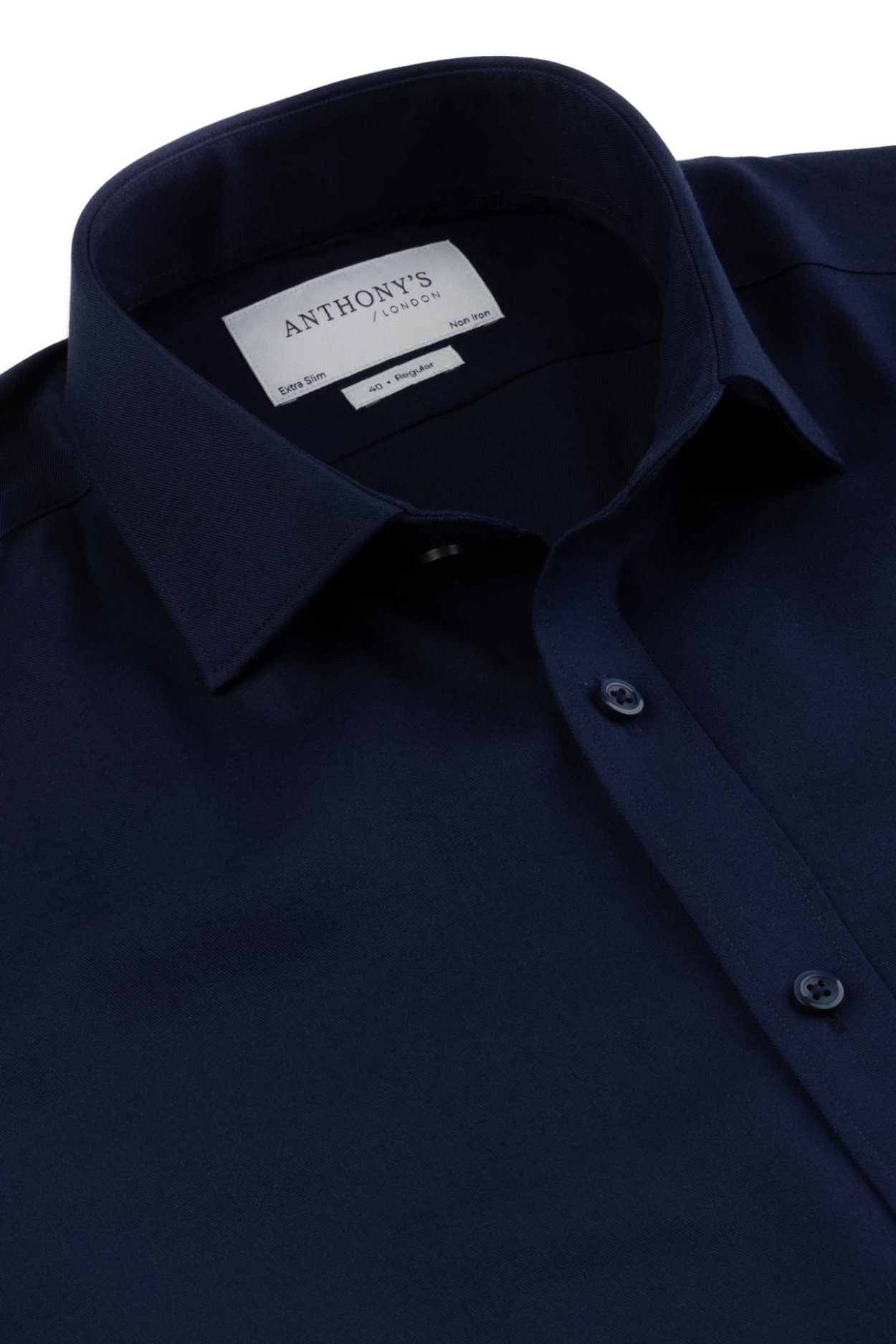 Pánská tmavě modrá non-iron košile