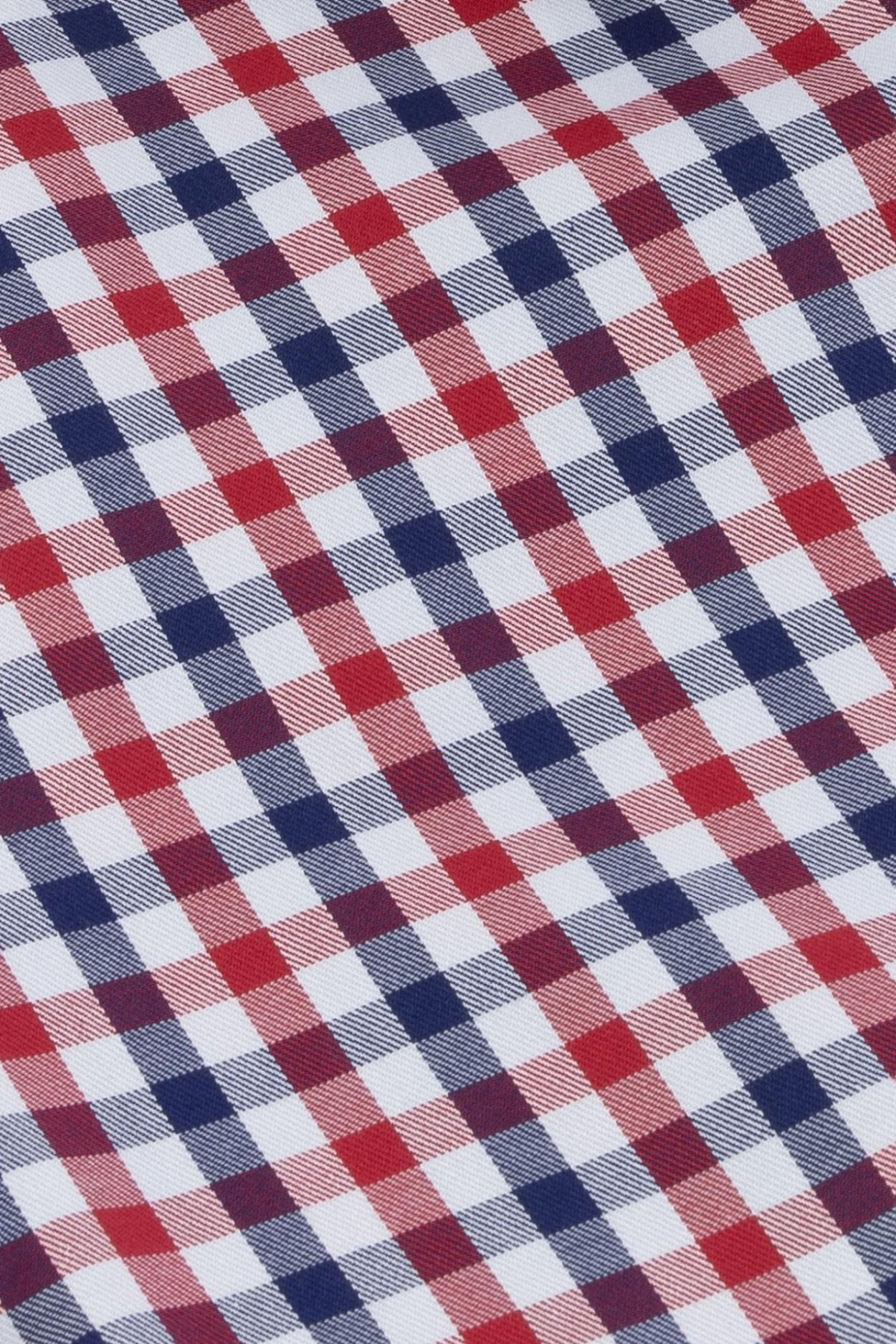 Pánská červenomodrá non-iron kostkovaná košile