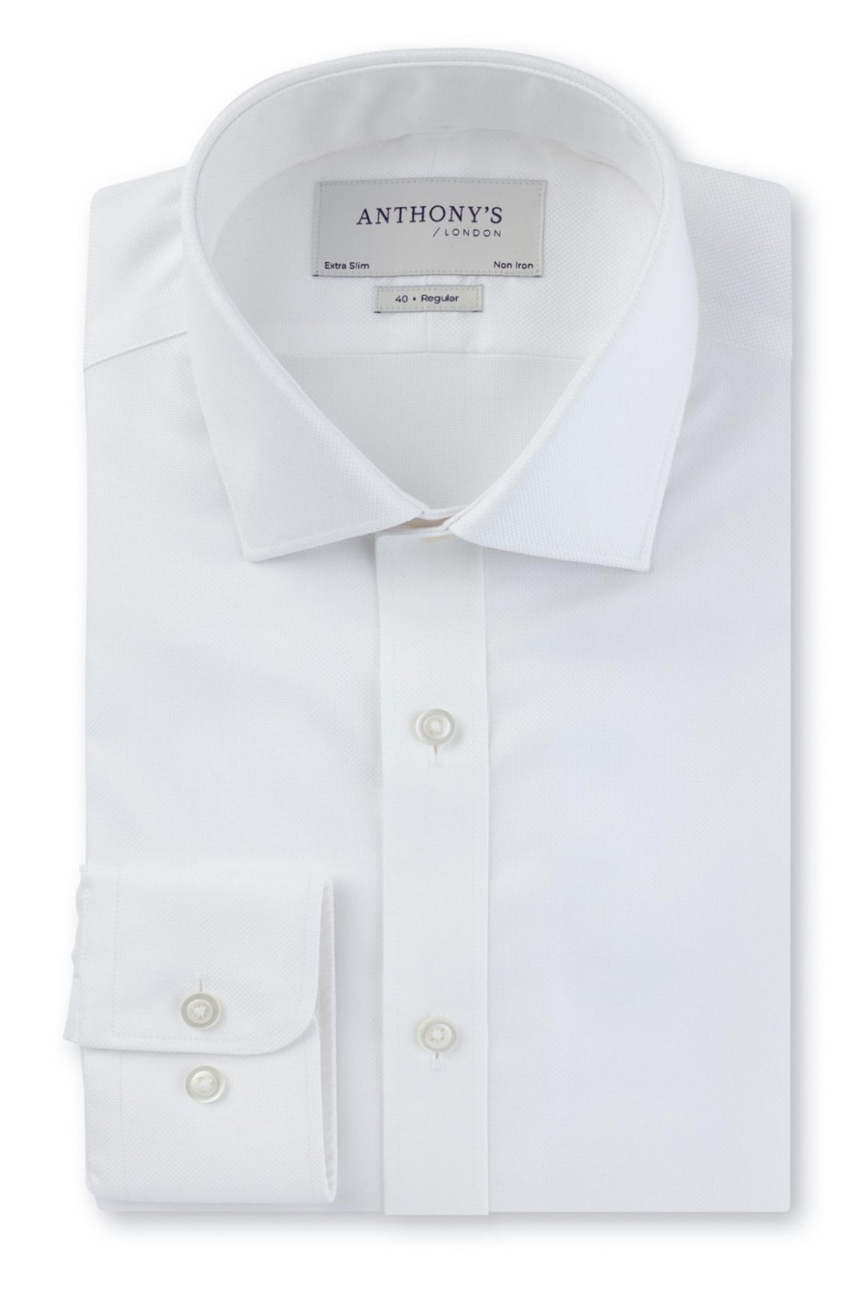 Pánská bílá non-iron košile