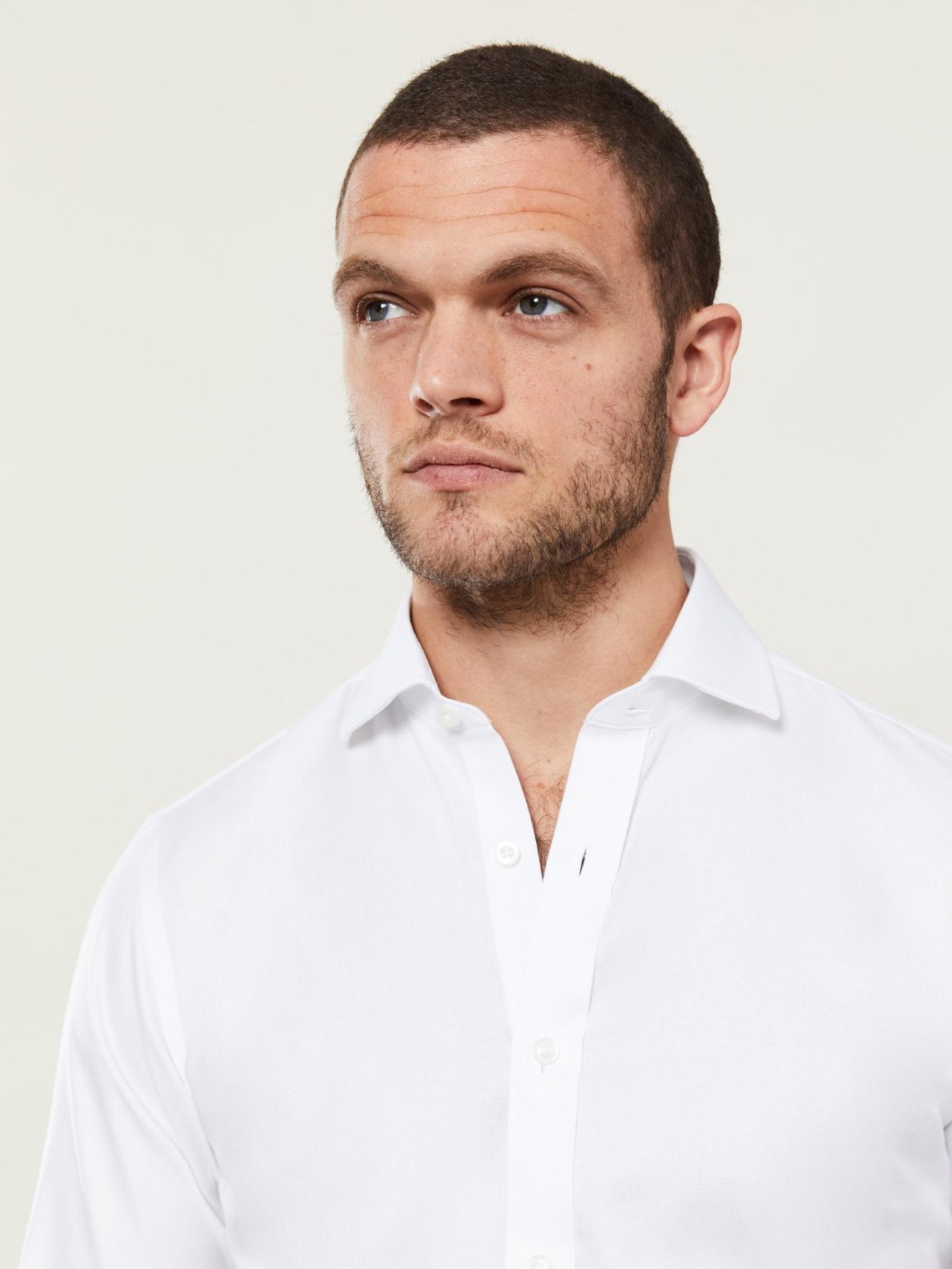 Pánská bílá non-iron košile