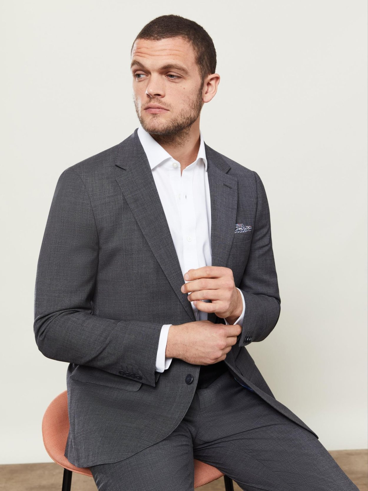 Pánská bílá non-iron košile