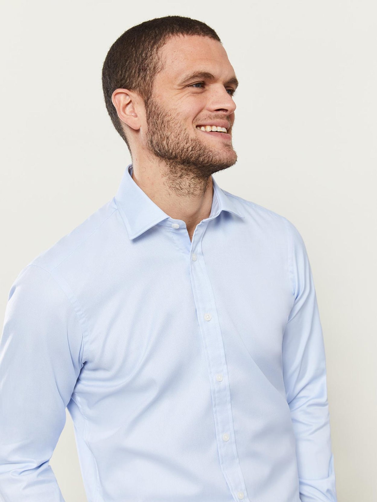 Pánská světle modrá non-iron košile