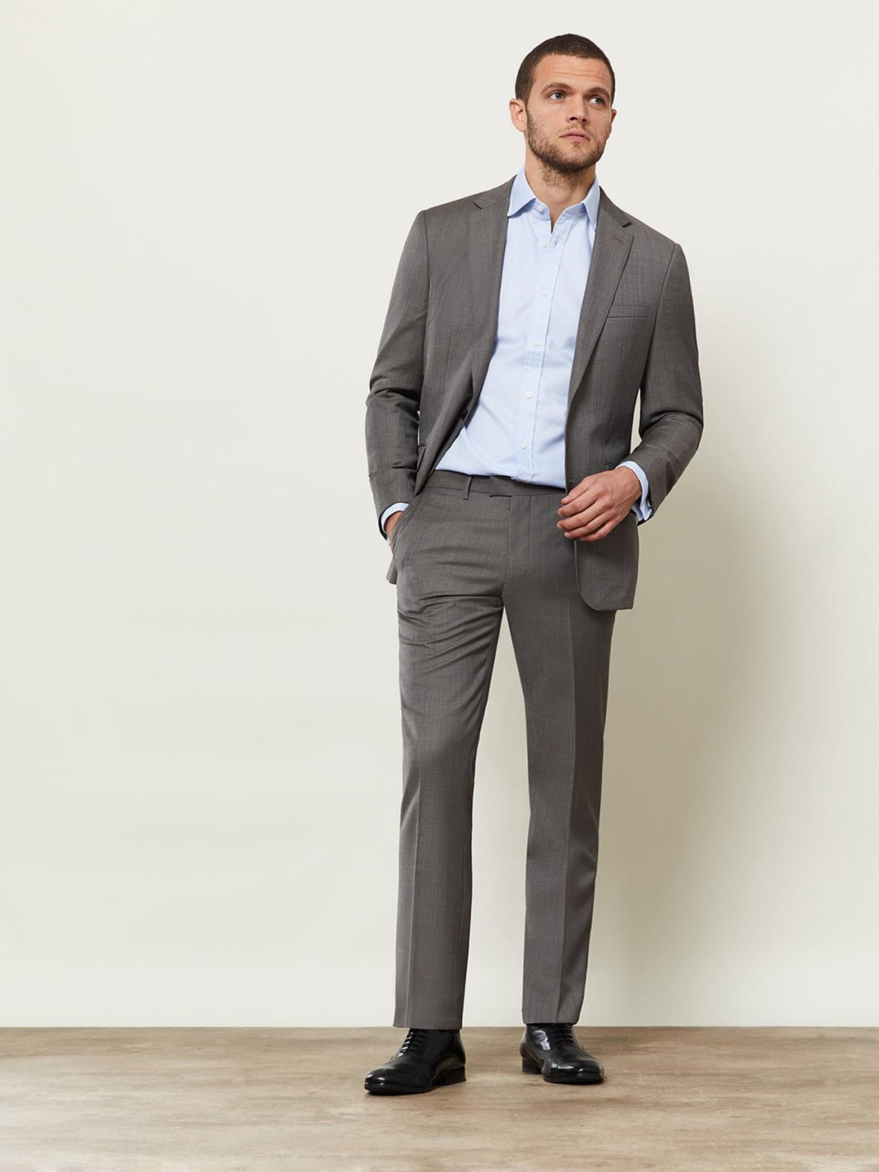 Pánská světle modrá non-iron košile