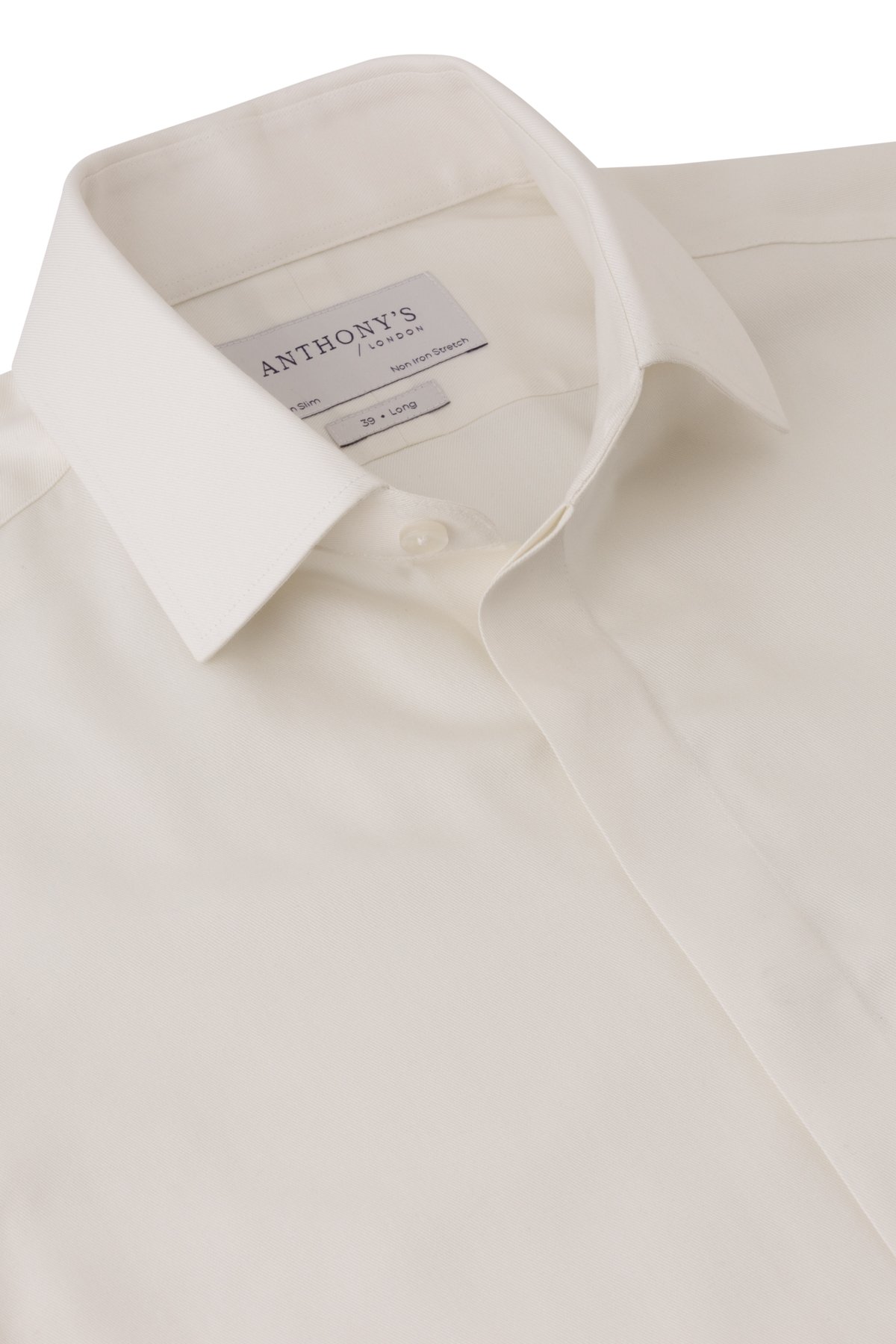 Pánská krémová non-iron košile na manžetové knoflíčky