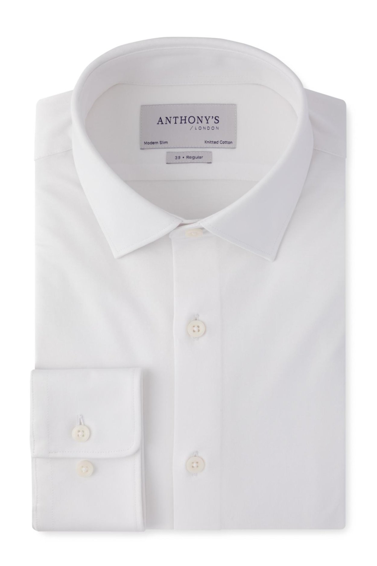 Pánská bílá strečová košile