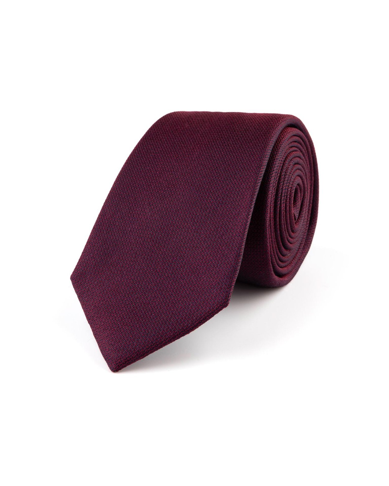 Vínová hedvábná kravata