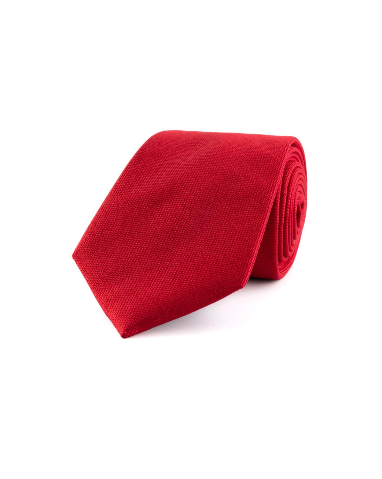 Červená hedvábná kravata