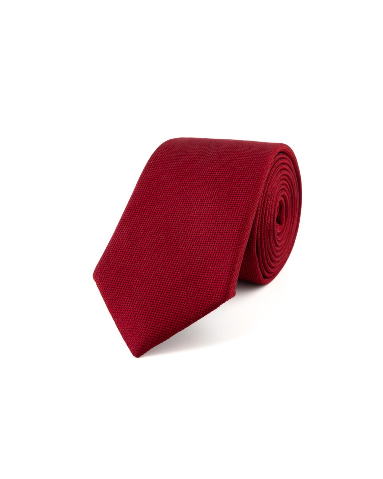 Červená hedvábná kravata