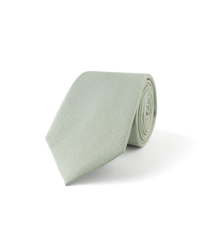 Světle zelená hedvábná kravata