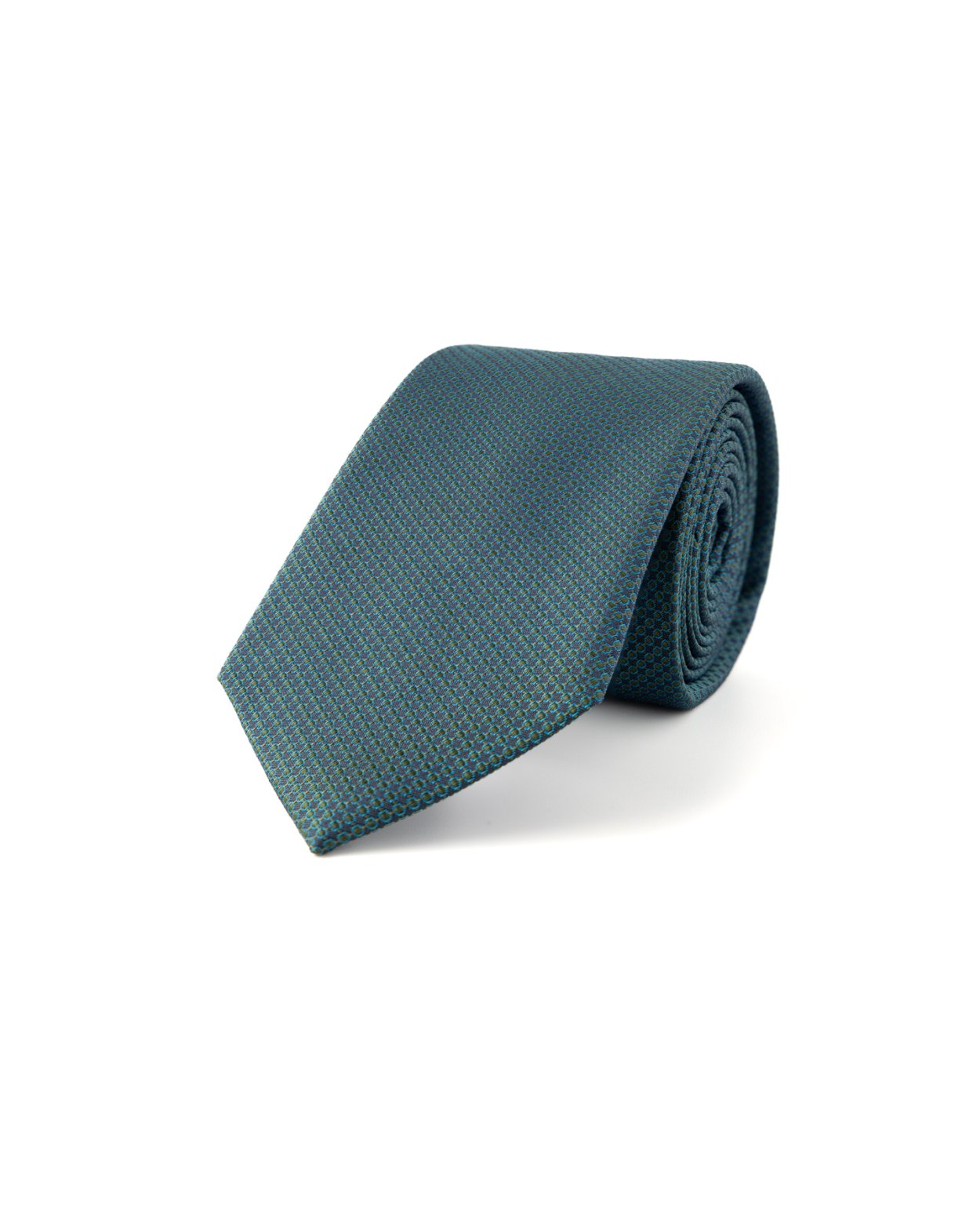 Tmavě modrá hedvábná kravata se vzorem