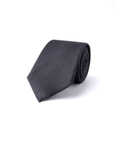 Šedá hedvábná kravata