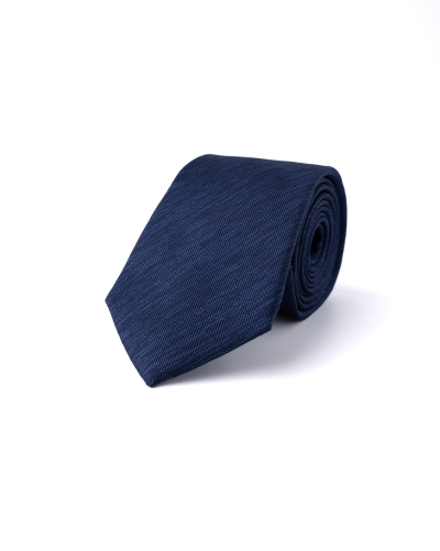 Tmavě modrá hedvábná kravata