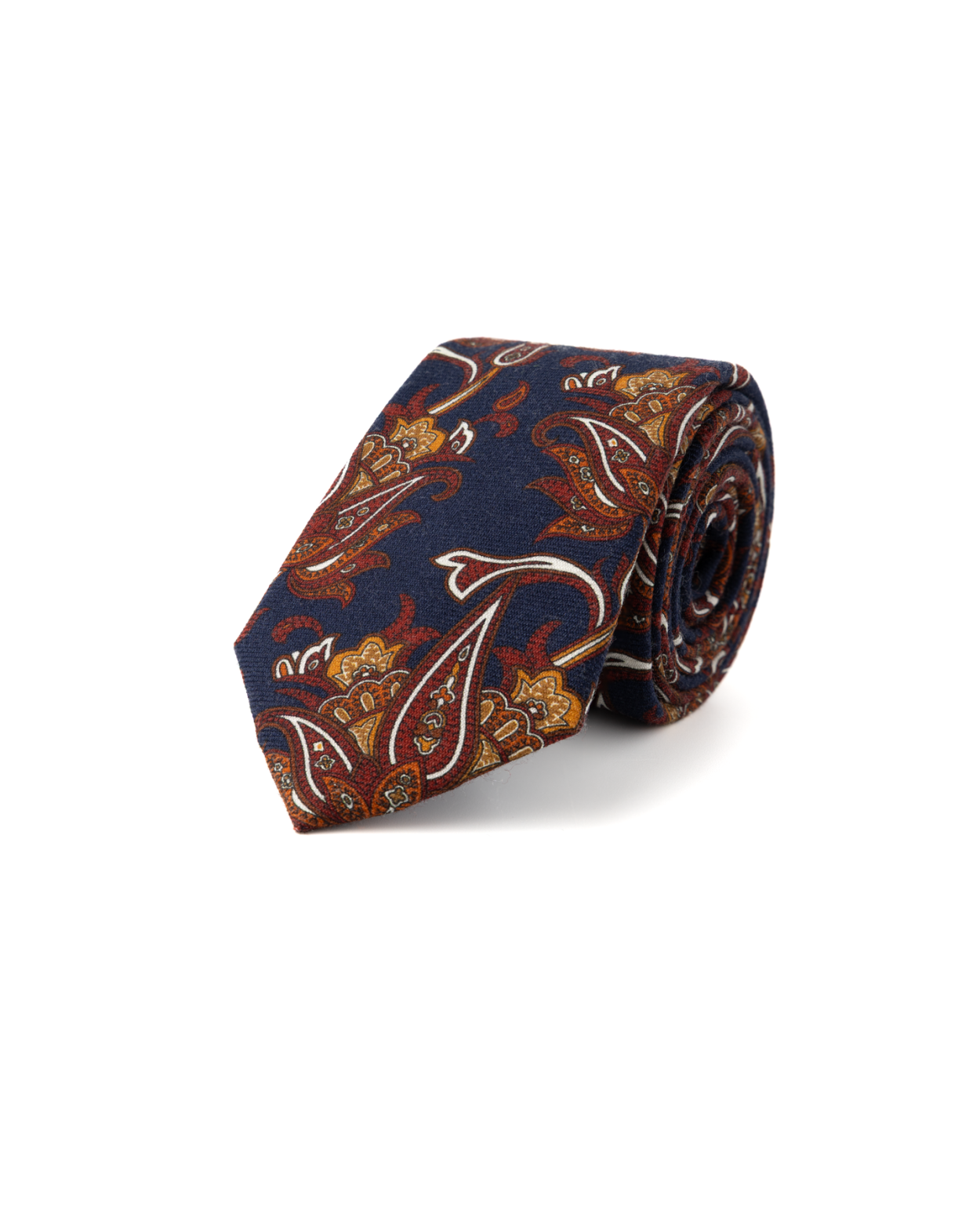 Vícebarevná hedvábná kravata se vzorem