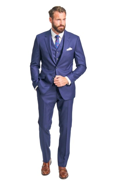 Tmavě modrý oblek Burlington