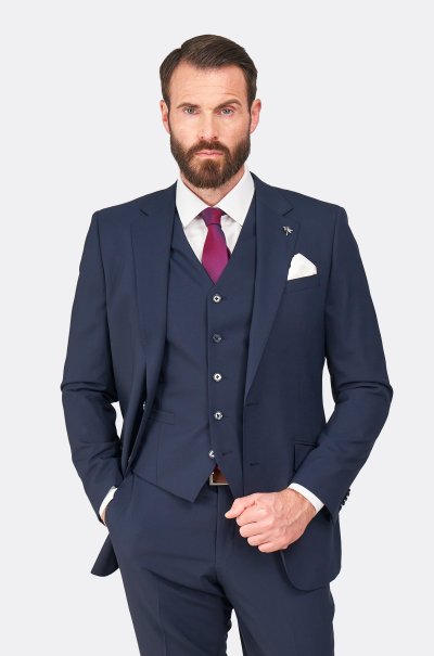 Tmavě modrý oblek Brunel