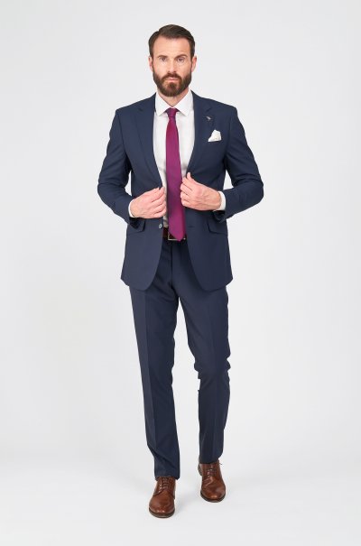 Tmavě modrý oblek Brunel
