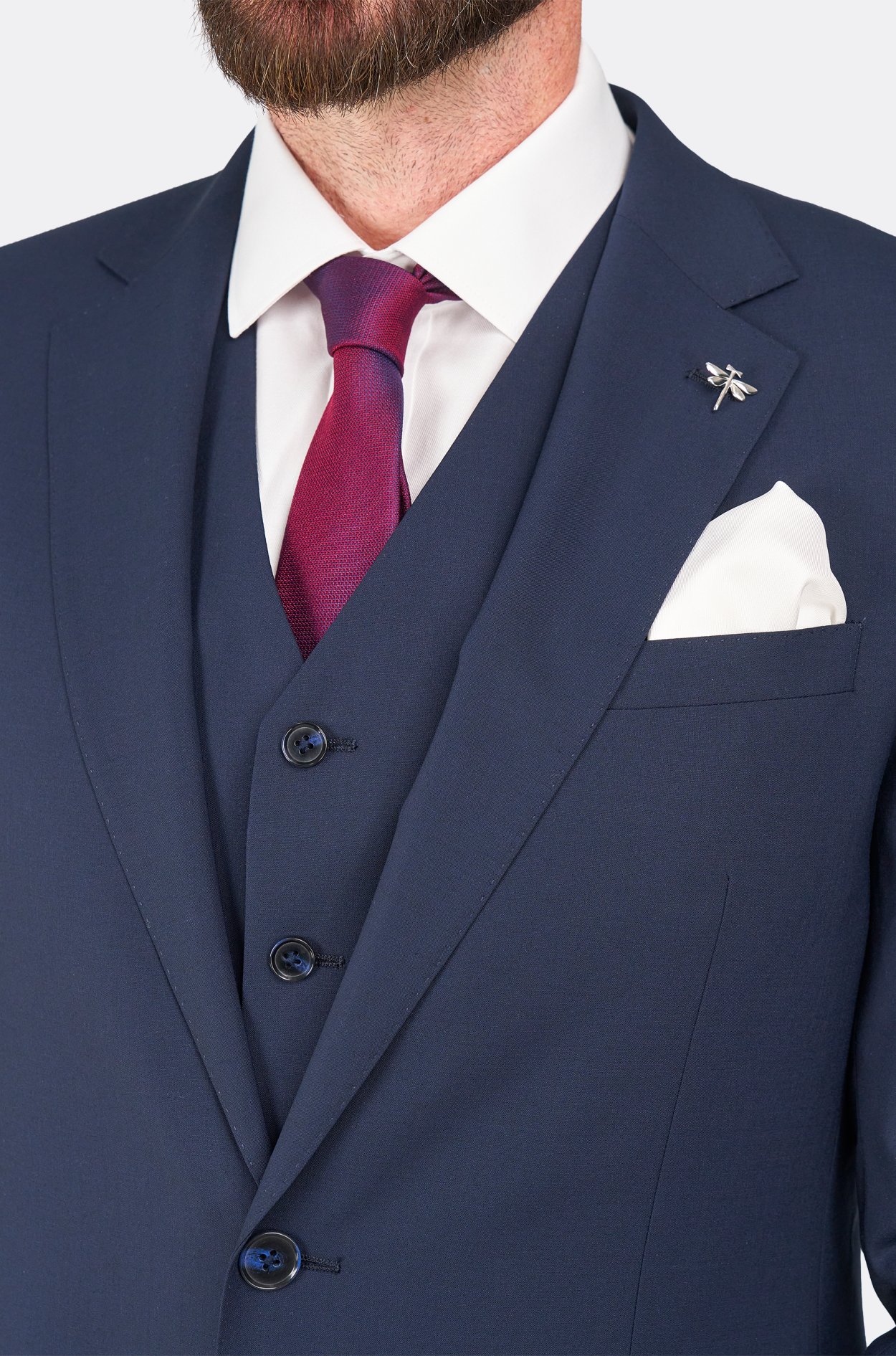 Tmavě modrý oblek Brunel