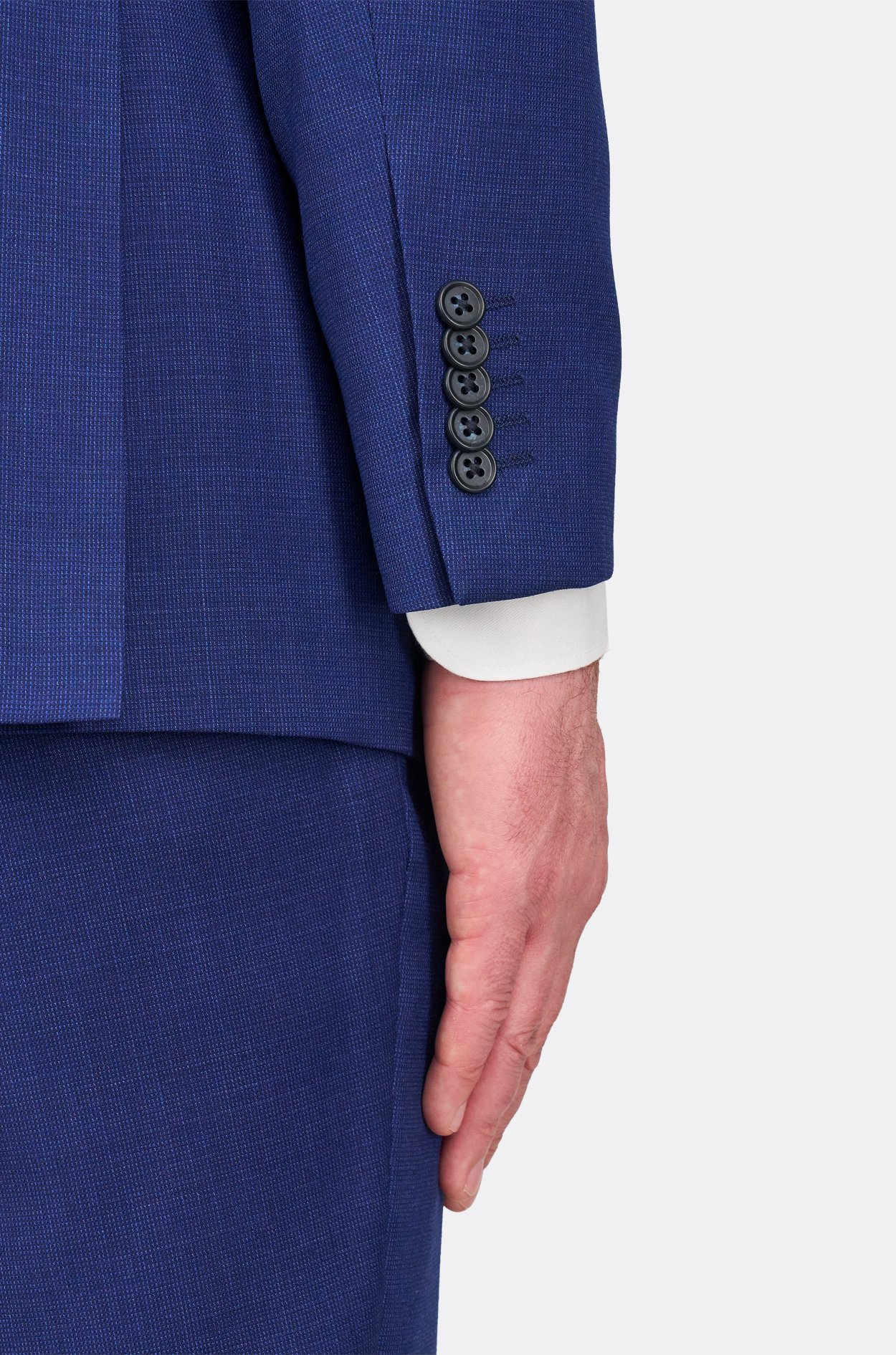 Modrý vlněný oblek Colchester