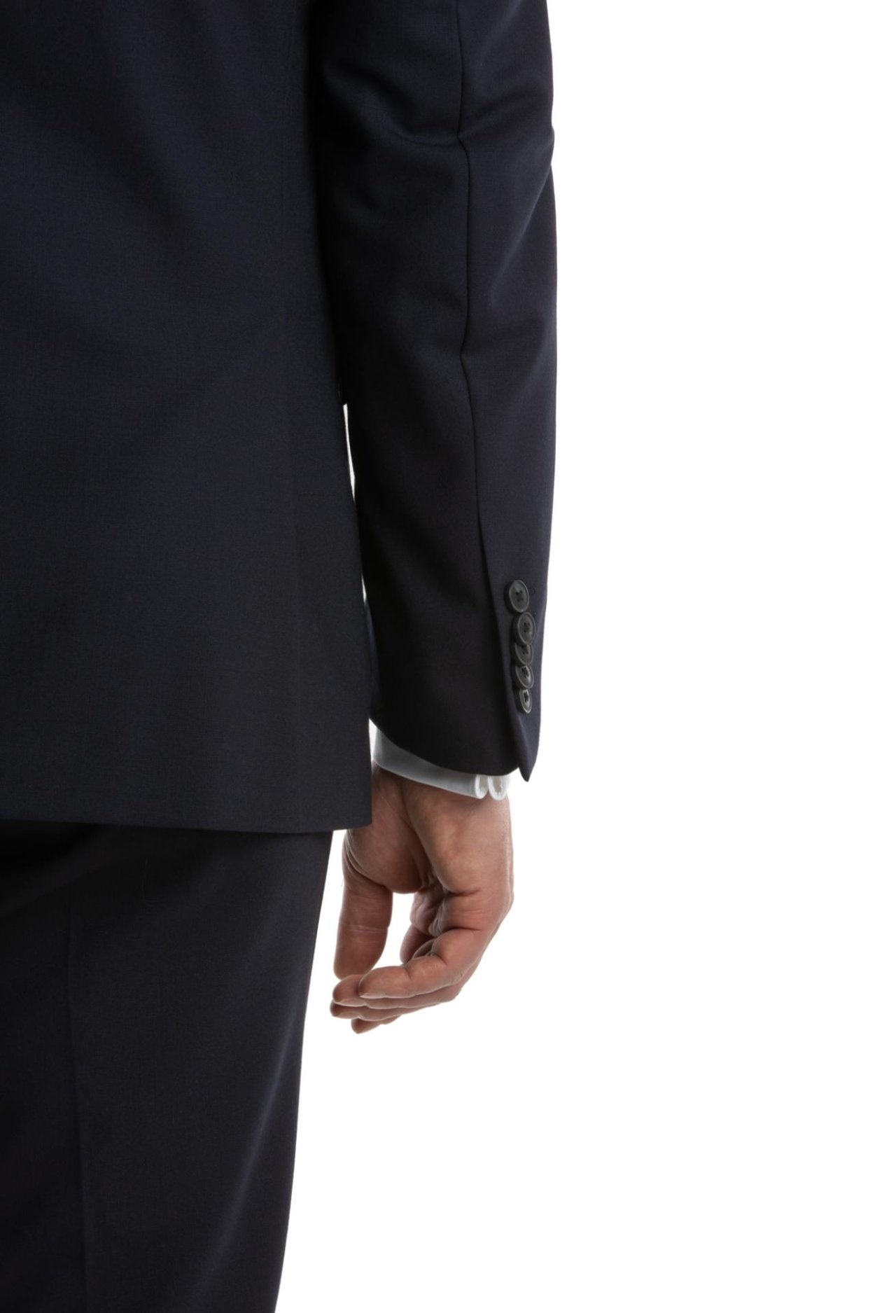 Tmavě modrý vlněný oblek Hopkins