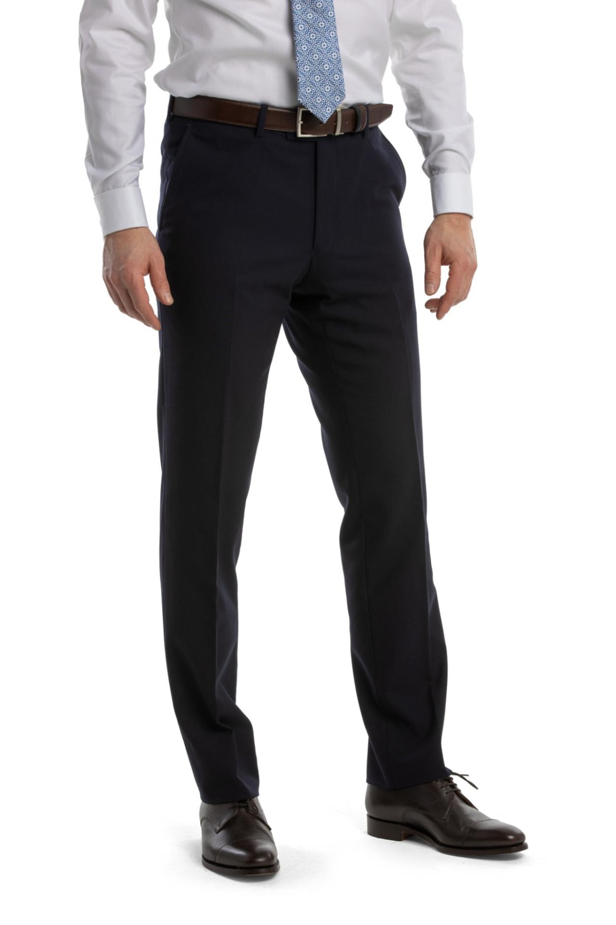 Tmavě modrý vlněný oblek Hopkins