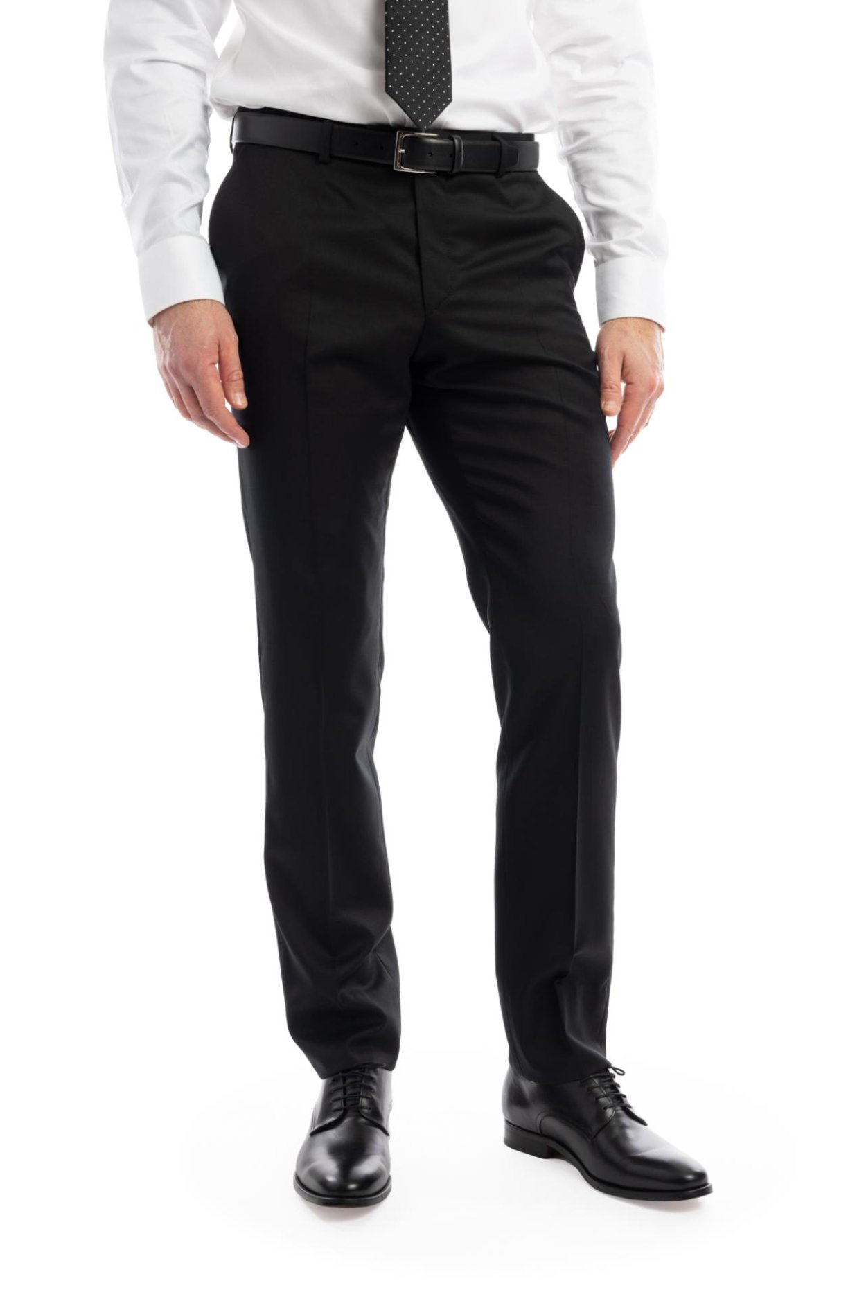 Černý vlněný oblek Fitzrovia