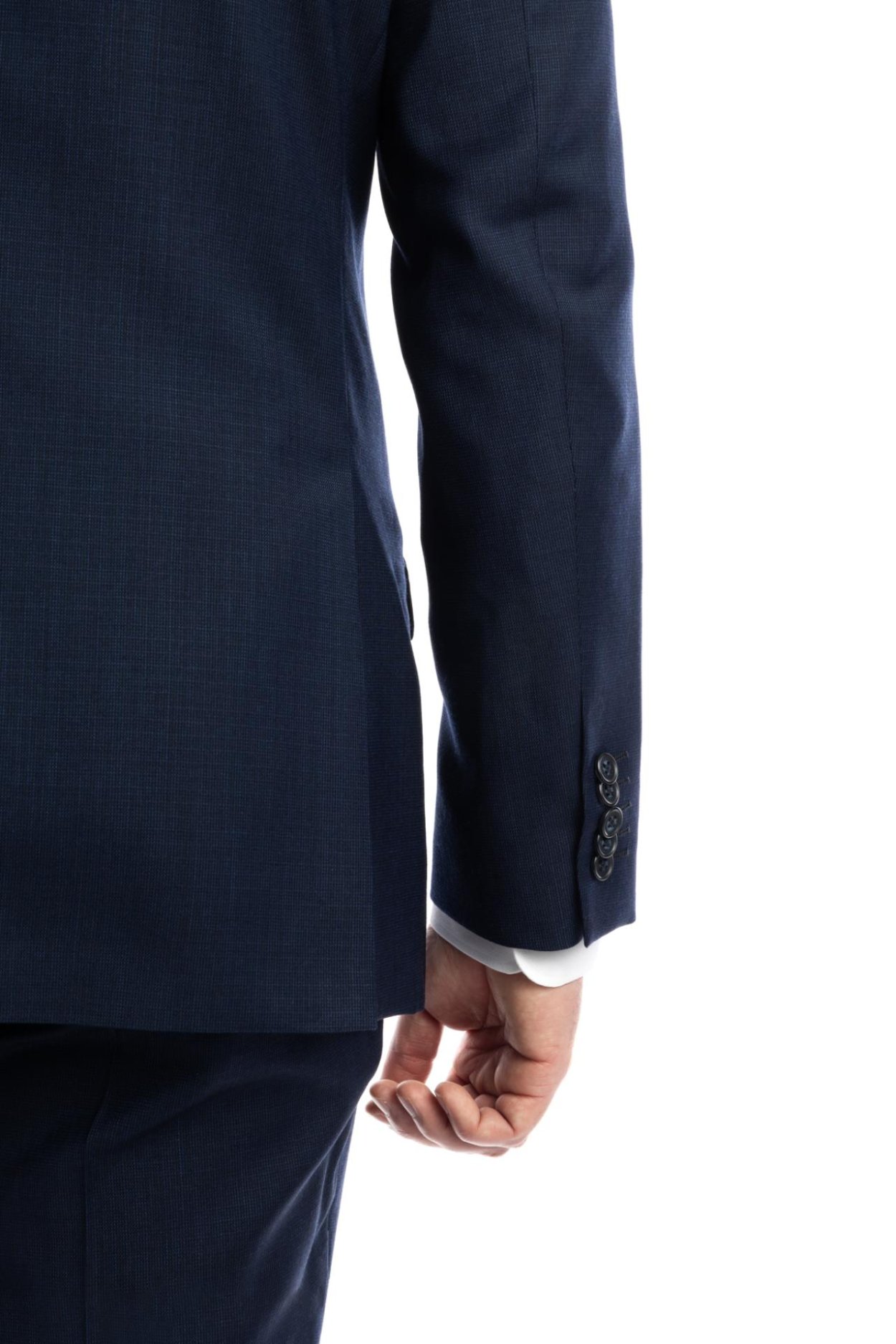 Tmavě modrý vlněný oblek Cavendish