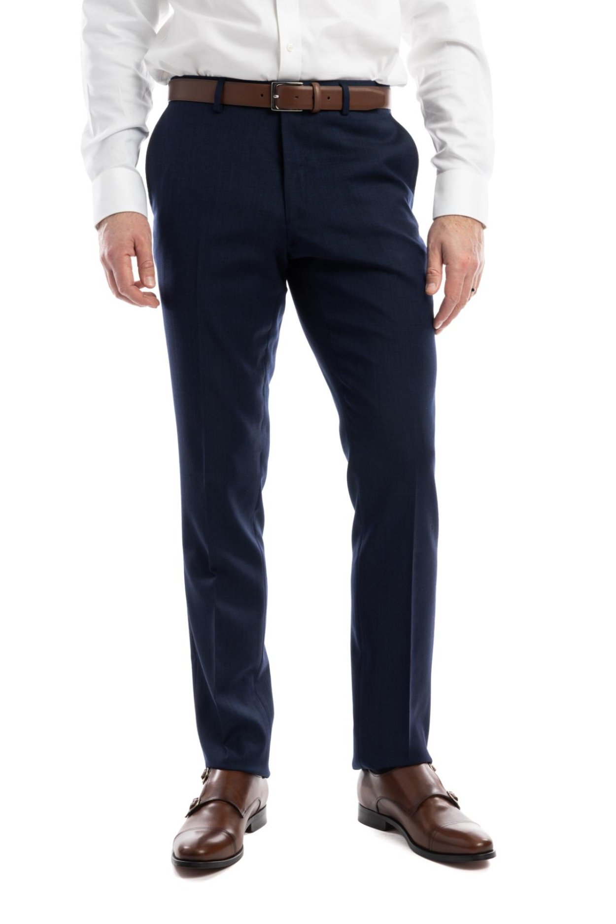 Tmavě modrý vlněný oblek Cavendish