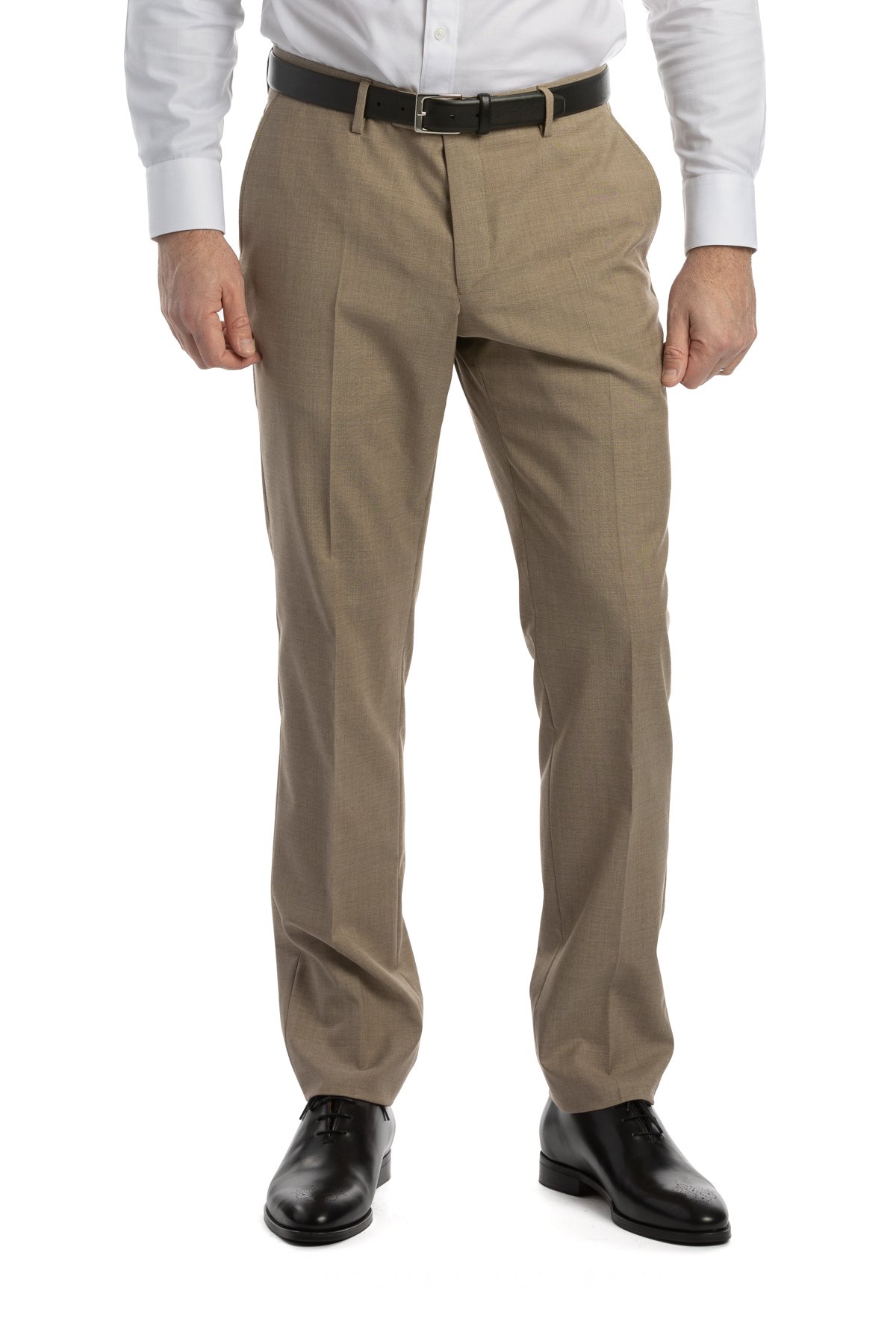 Béžový vlněný oblek Verona