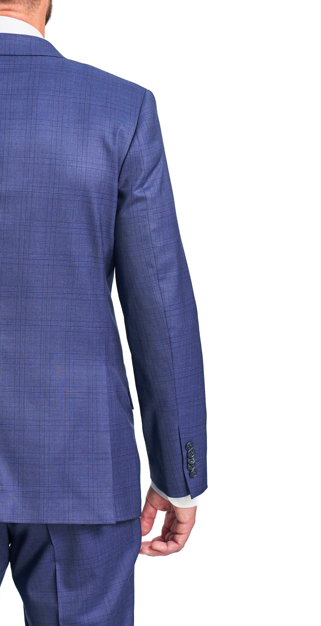 Tmavě modrý vlněný oblek Hartford