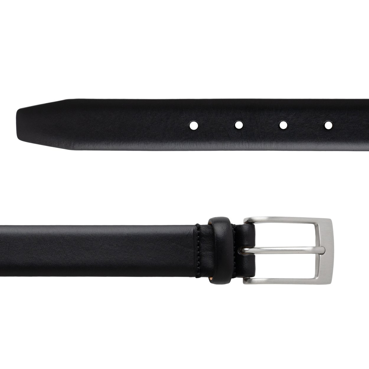 Černý kožený pásek
