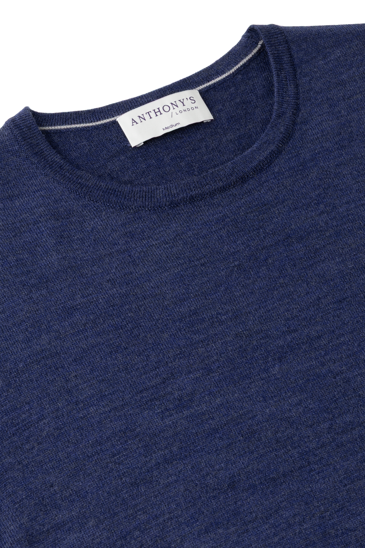 Modrý merino svetr Hampstead