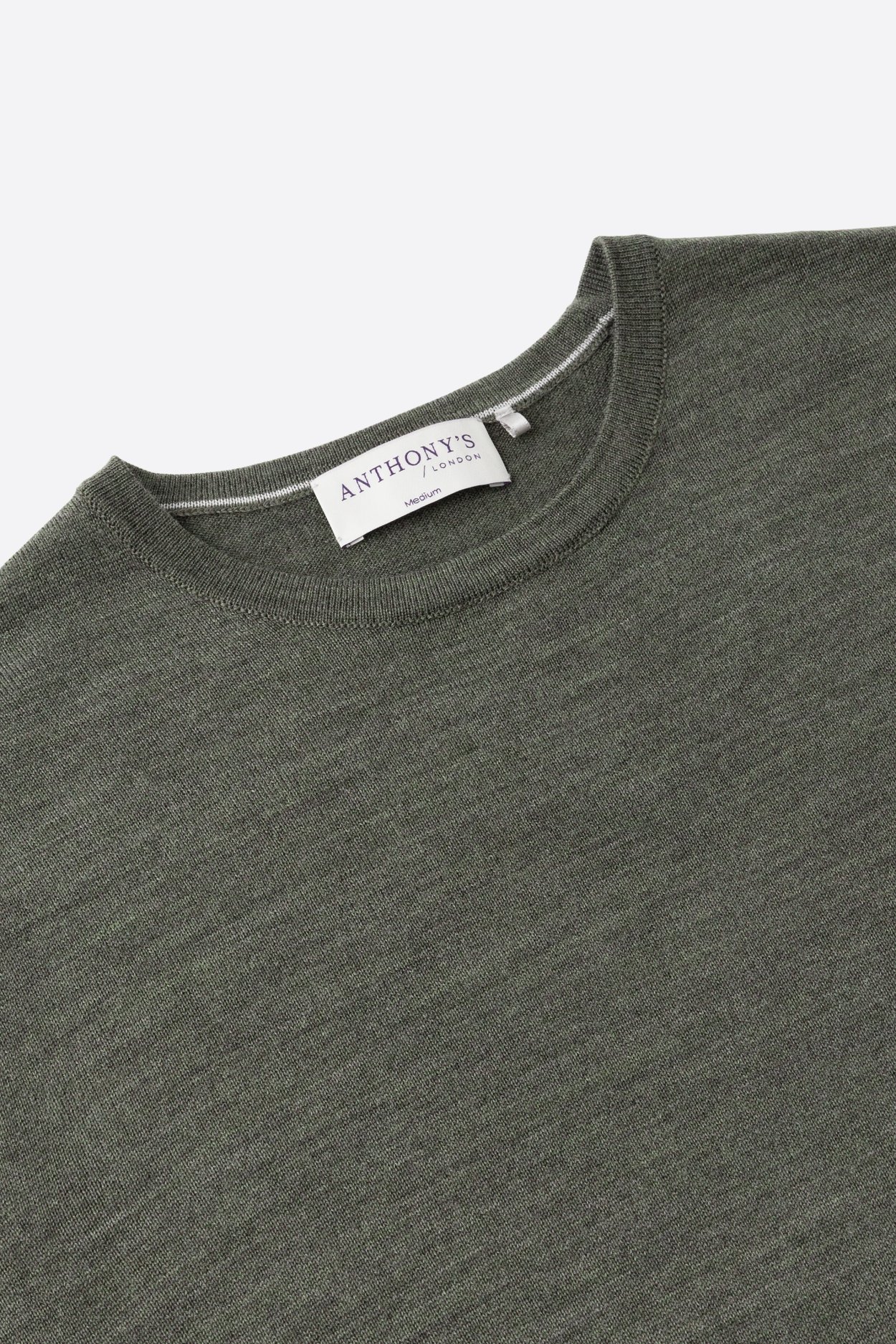 Olivový merino svetr Hampstead
