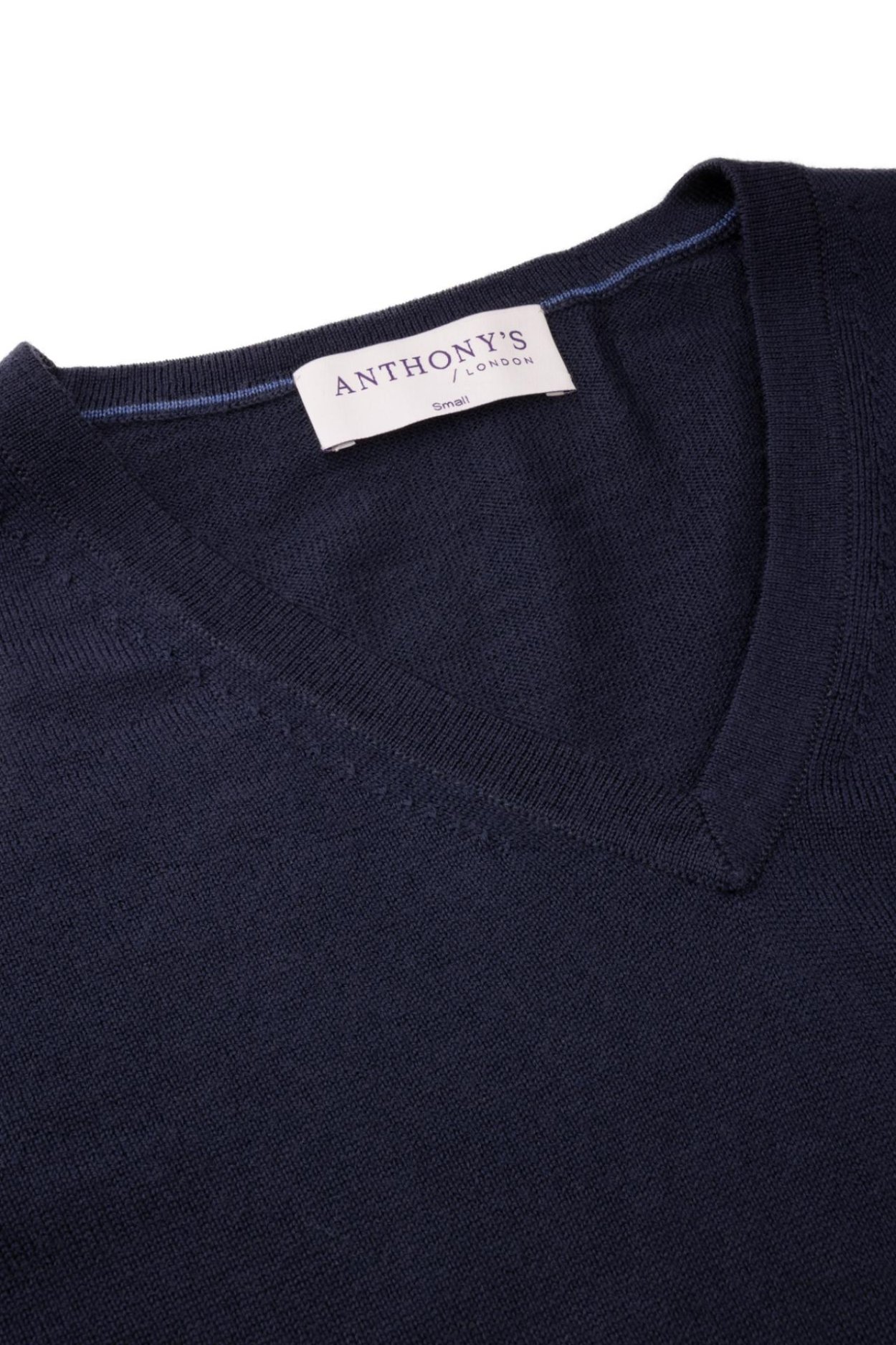 Tmavě modrý merino svetr Highgate