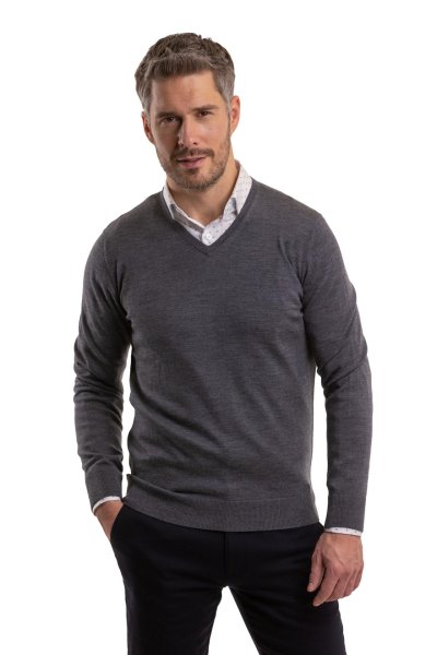 Šedý merino svetr Highgate