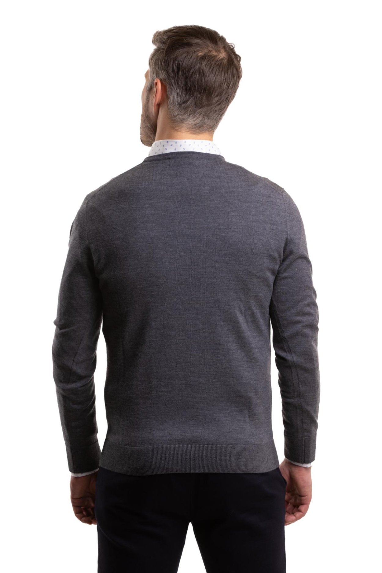 Šedý merino svetr Highgate