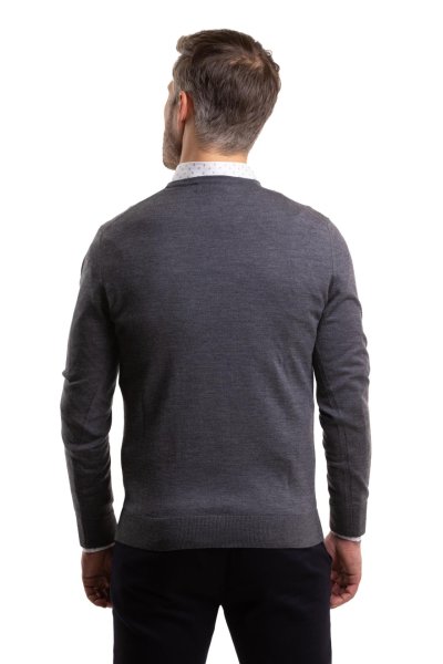 Šedý merino svetr Highgate