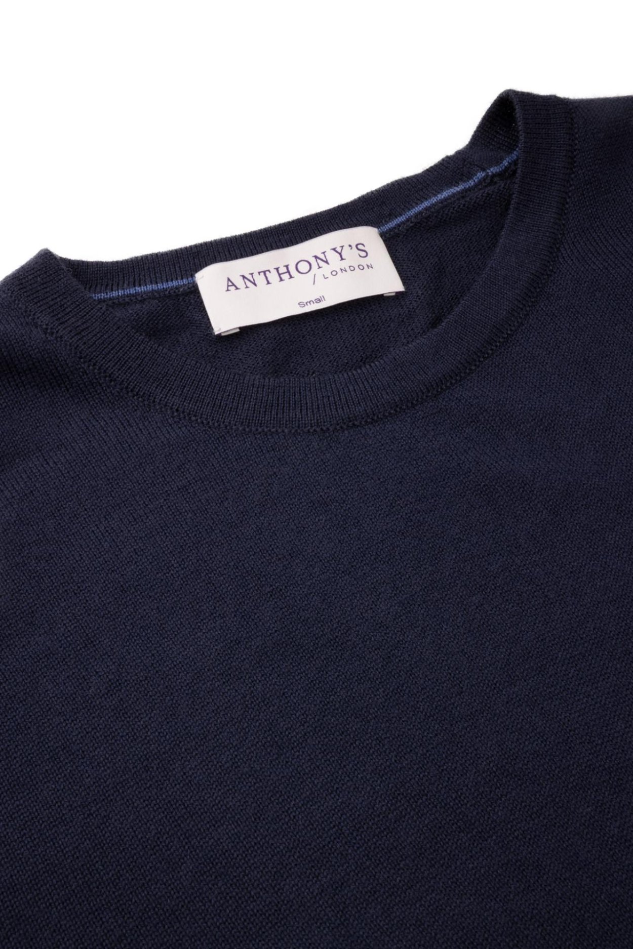 Tmavě modrý merino svetr Hampstead