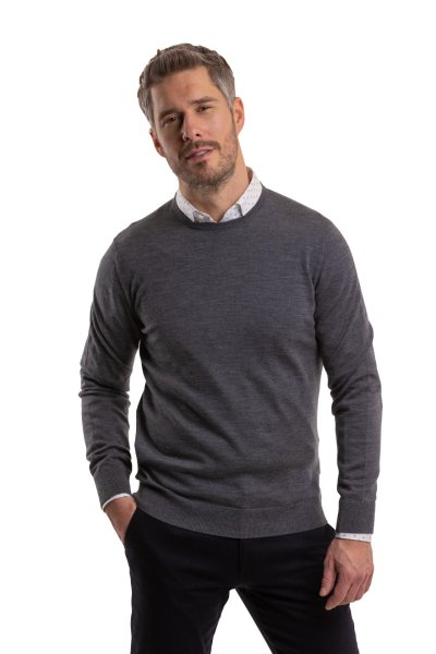 Šedý merino svetr Hampstead