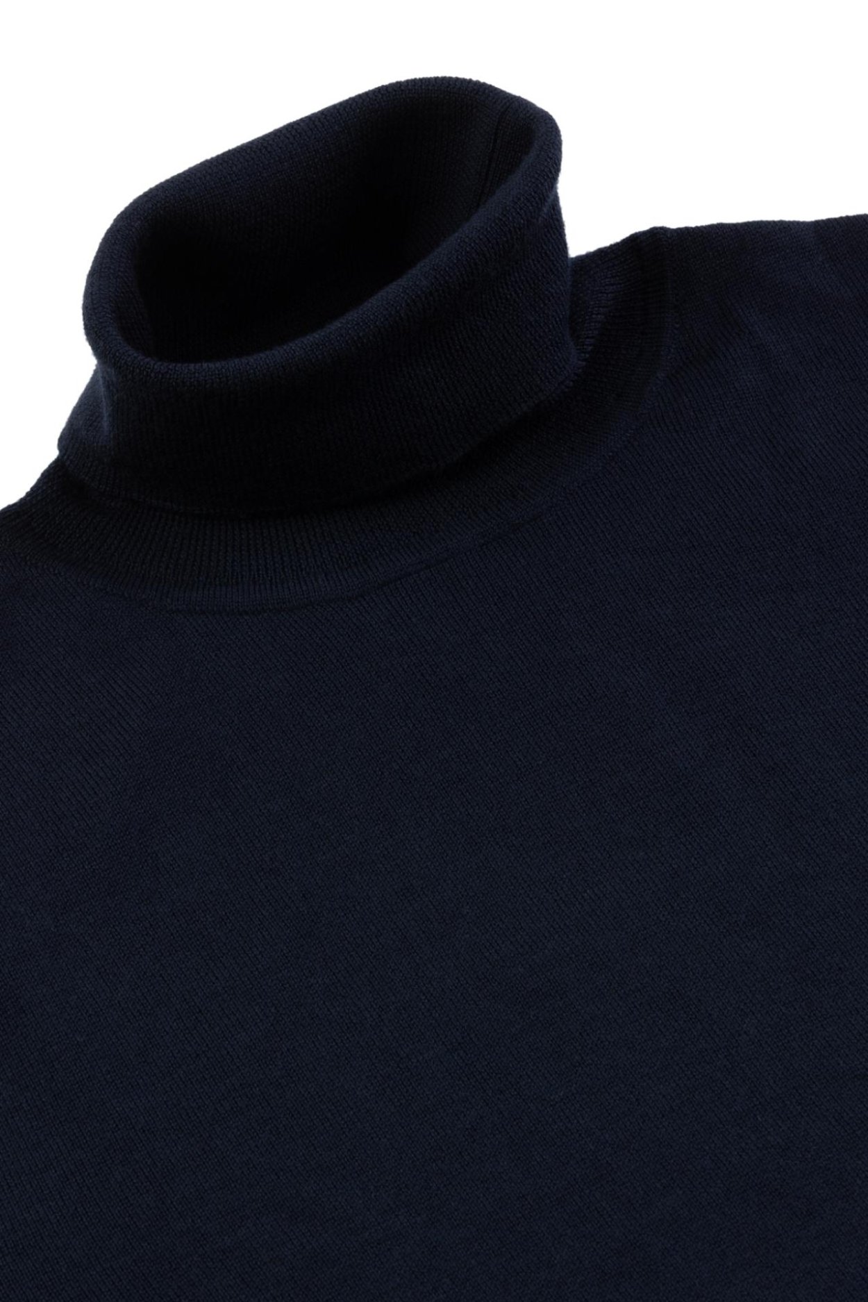 Tmavě modrý merino rolák Hoxton