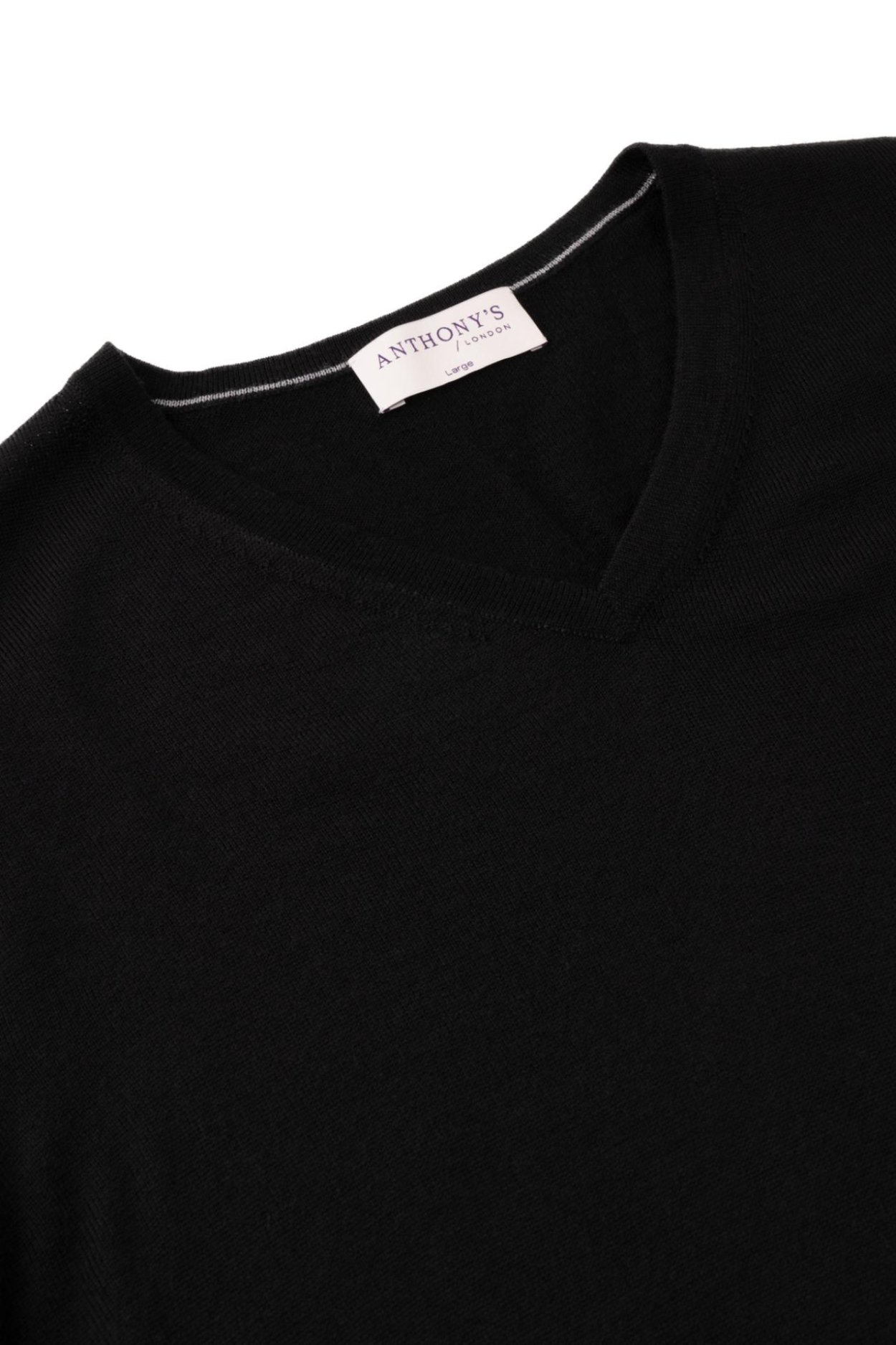 Černý merino svetr Highgate