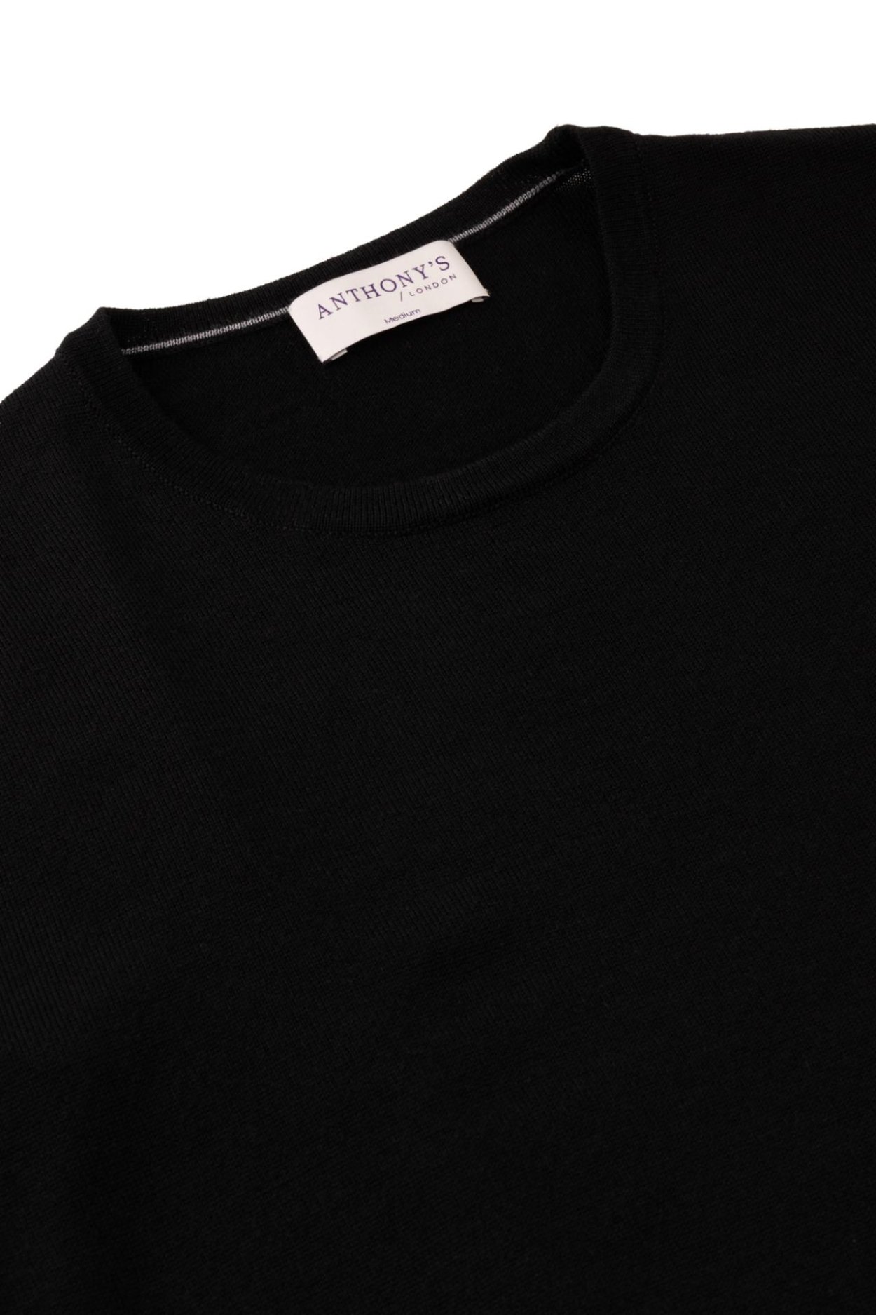 Černý merino svetr Hampstead