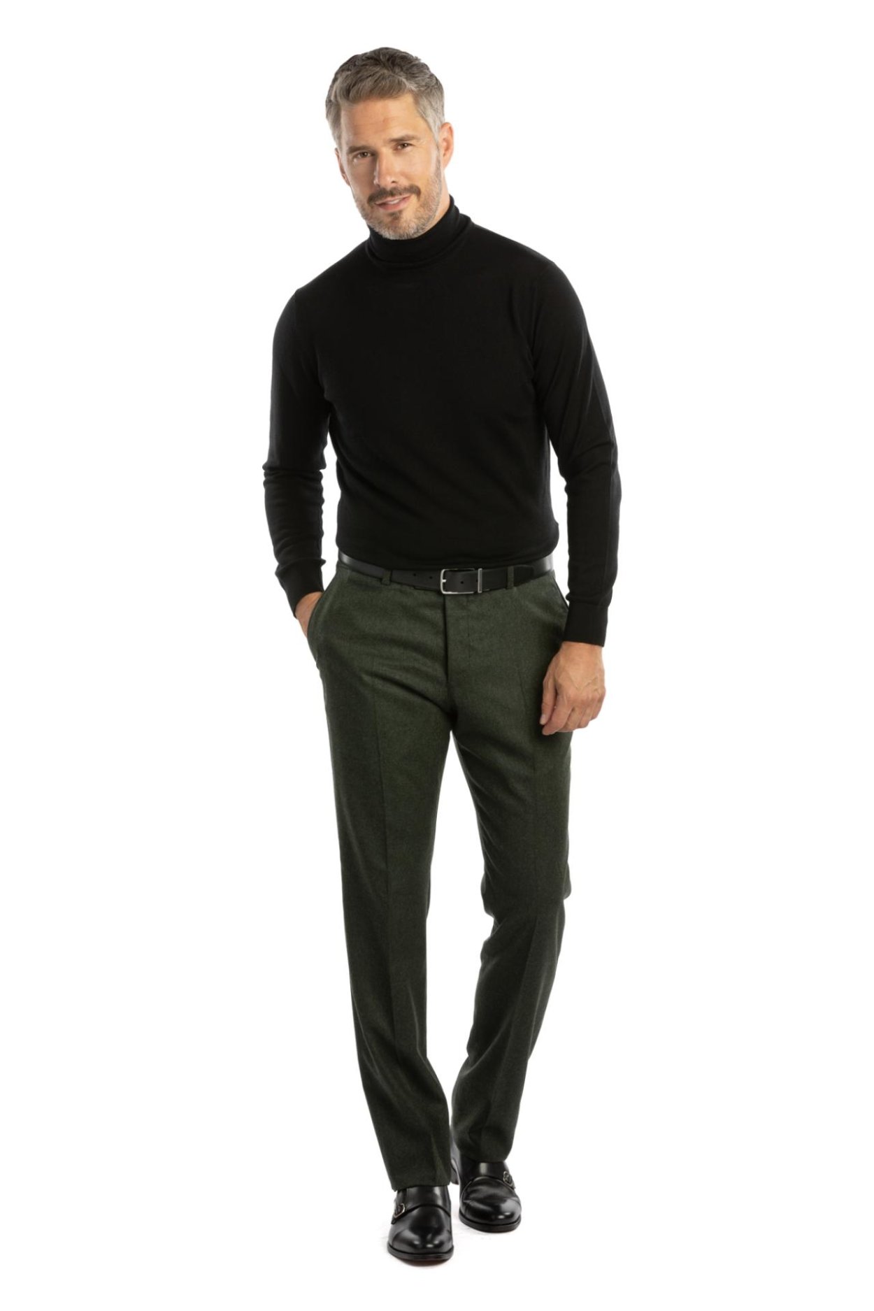 Černý merino rolák Hoxton