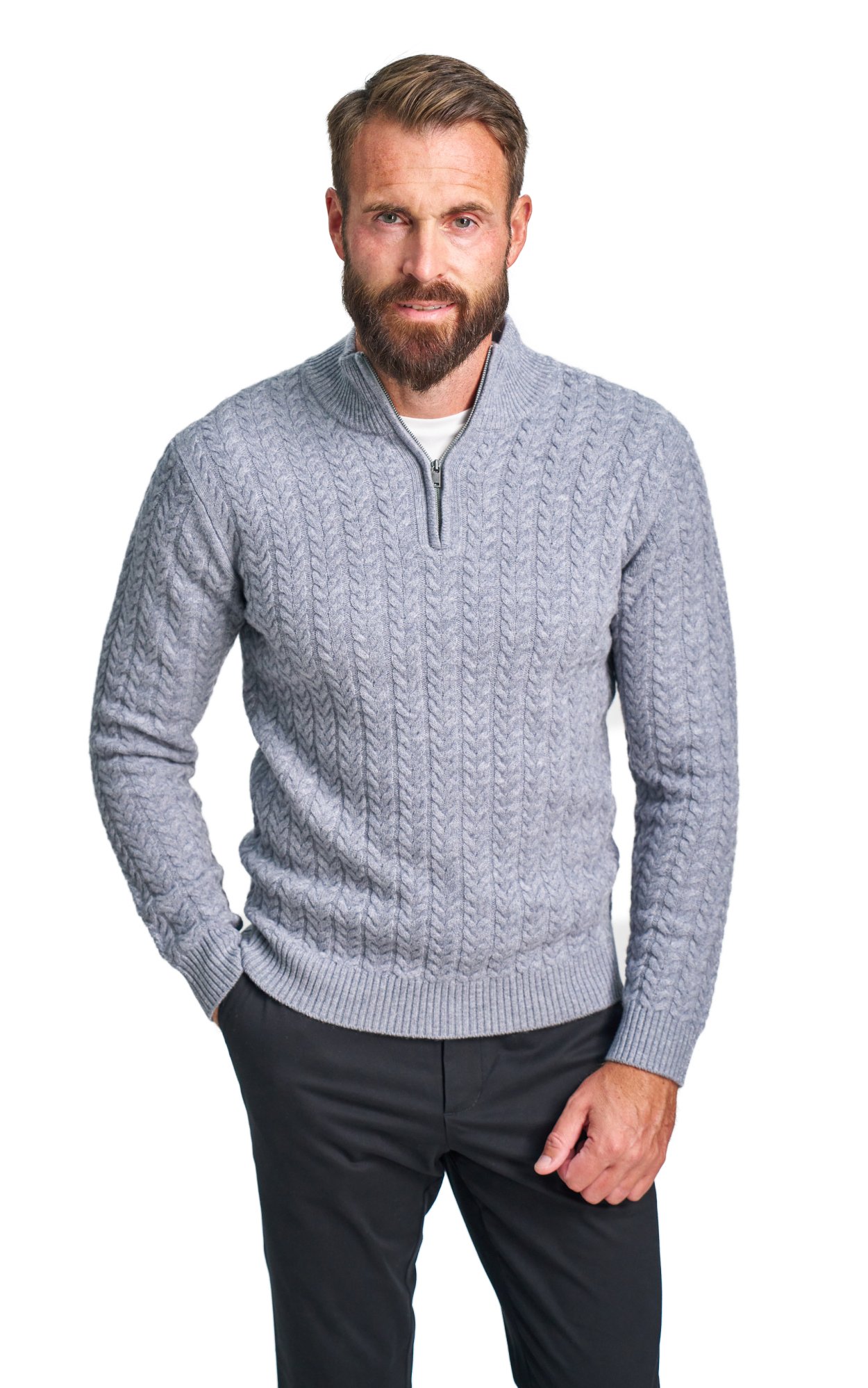 Šedý vlněný svetr Kirkwall