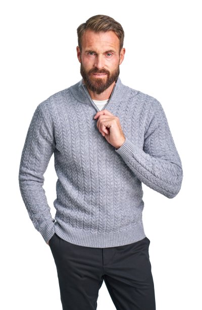 Šedý vlněný svetr Kirkwall