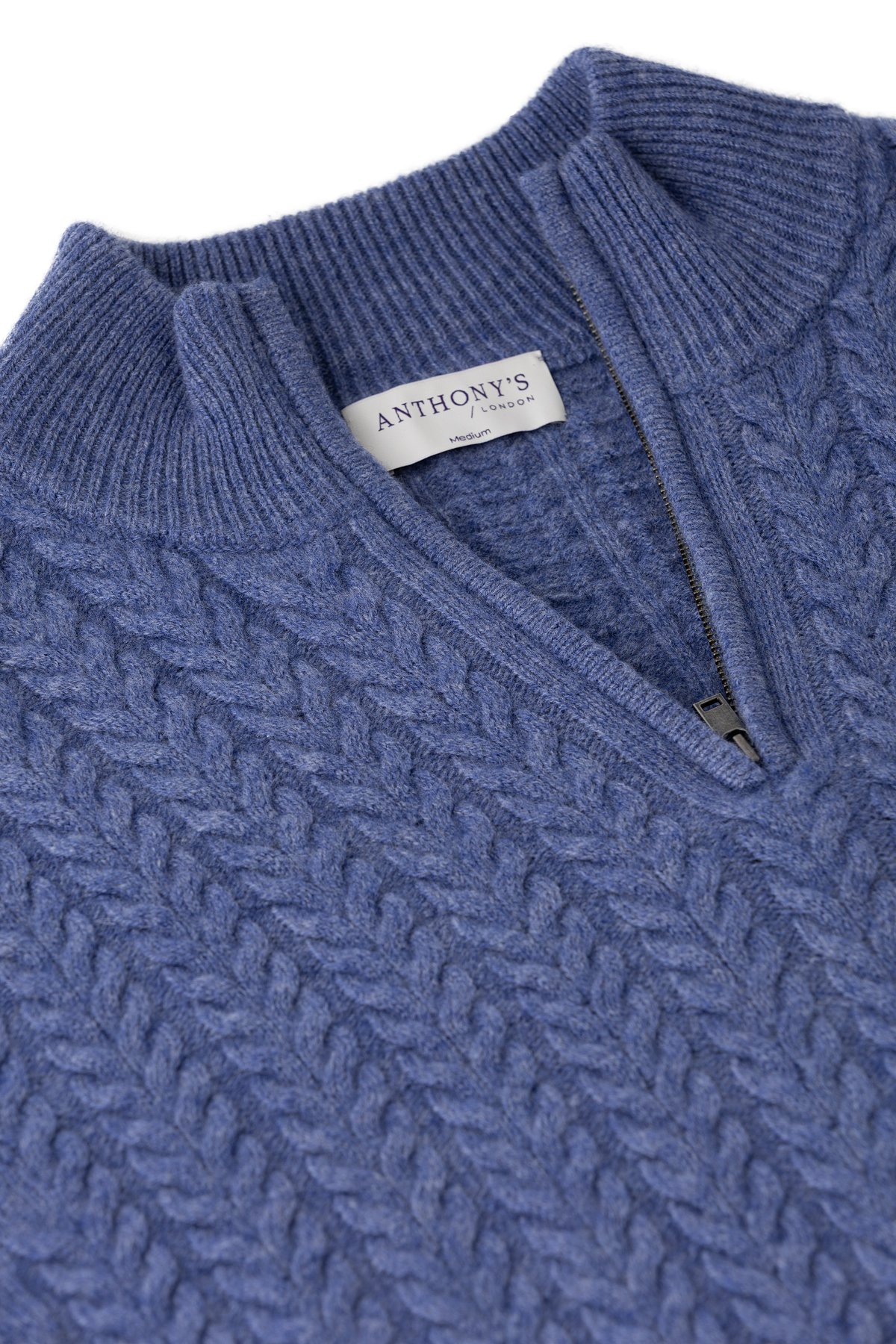 Modrý vlněný svetr Kirkwall